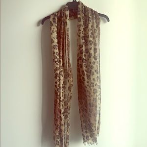 Sparkly Leopard Print Scarf